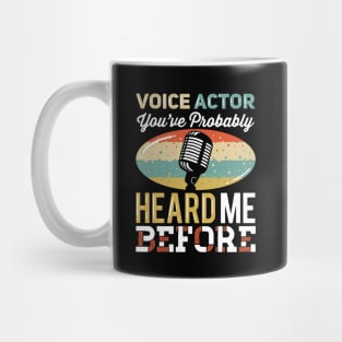 Voice Over Artist Microphone - Voice Actor Gift Mug